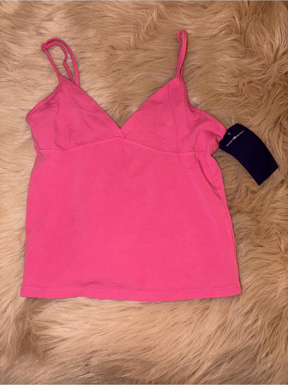 Brandy Melville Hot Pink Spaghetti Strap Tank
